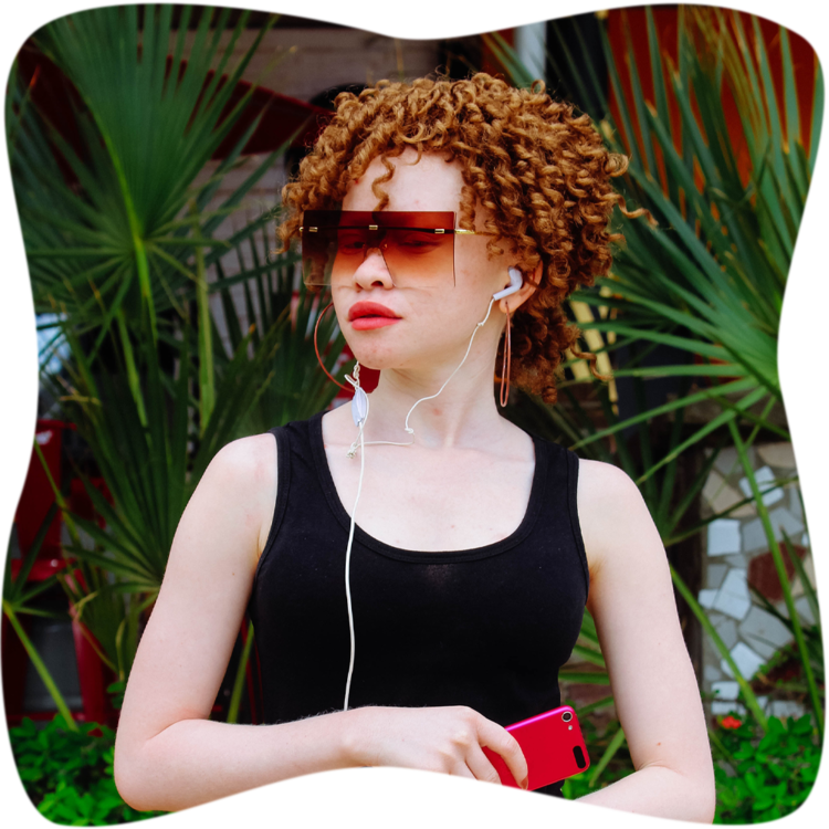 Woman in sunglasses